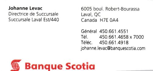 Johanne Levac - Banque Scotia